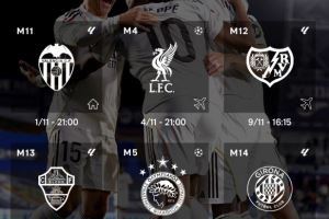 皇马官方晒11月赛程:主场战瓦伦西亚后将迎5连客,含客战利物浦 皇马官方晒11月赛程:主场战瓦伦西亚后将迎5连客,含客战利物浦